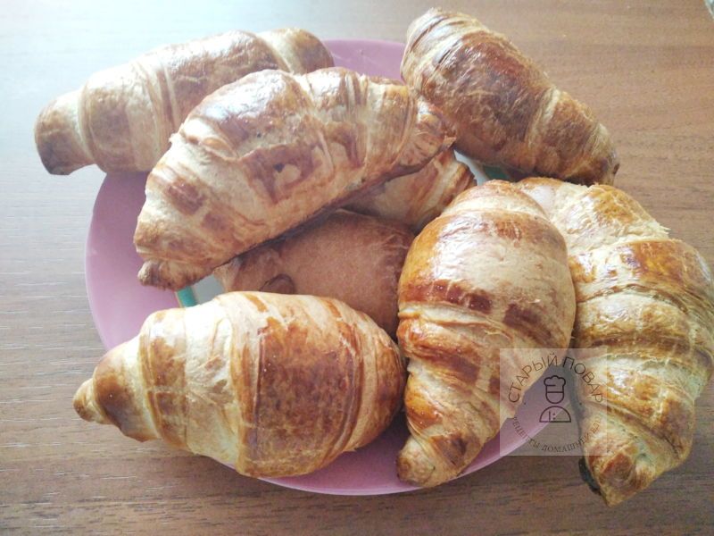 Крукассаны из готового слоеного дрожжевого теста