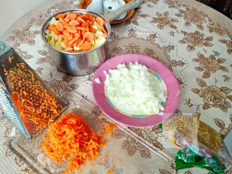 Ингредиенты для куриного супа