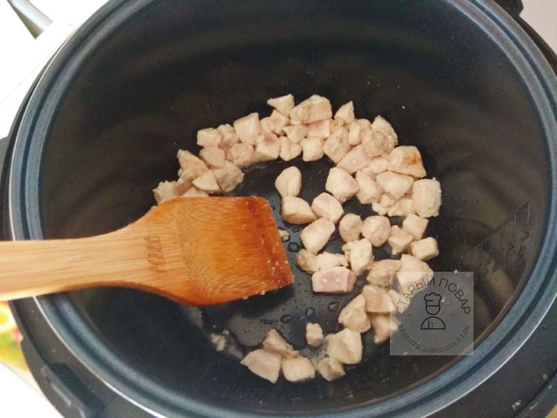 мясо обжарить до корочки