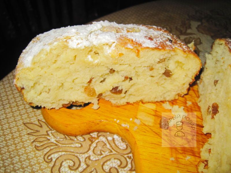 Готовый кекс на разрезе
