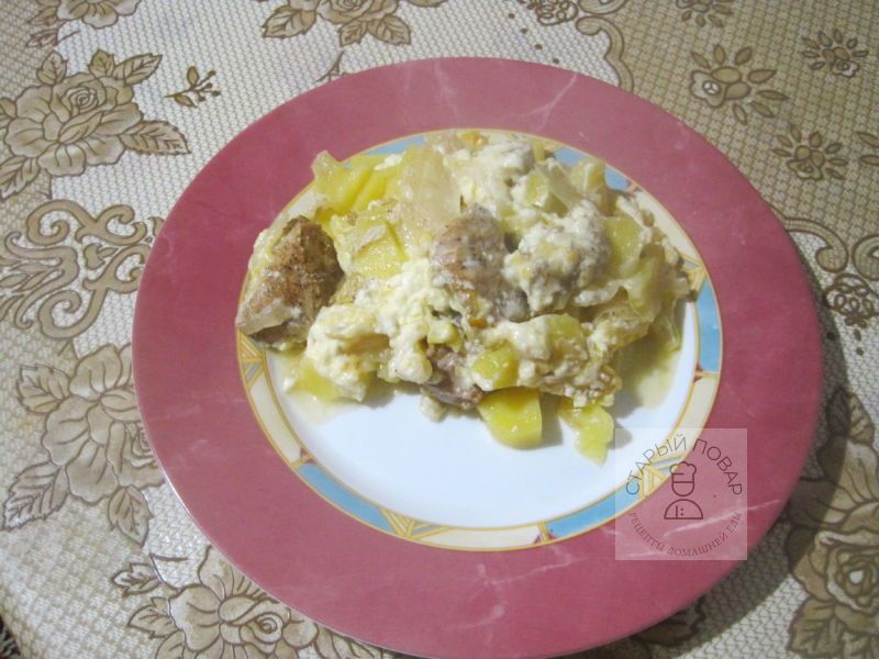 Готовое мясо по-французски