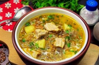 Гречневый суп с мясом